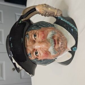 Vintage 60s Royal Copley Colonial Sancho Panca Ceramic Vase